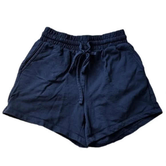 Zenana Women’s Small Navy Knit Shorts - Picture 1 of 6
